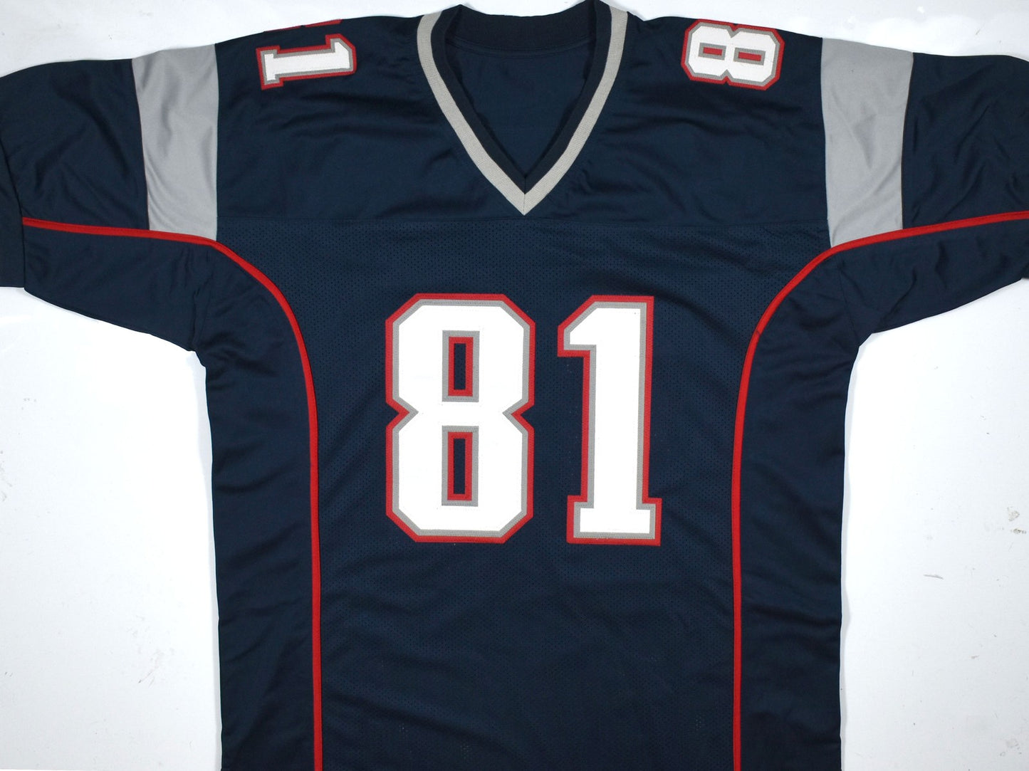 Randy Moss Autographed Blue Custom Jersey