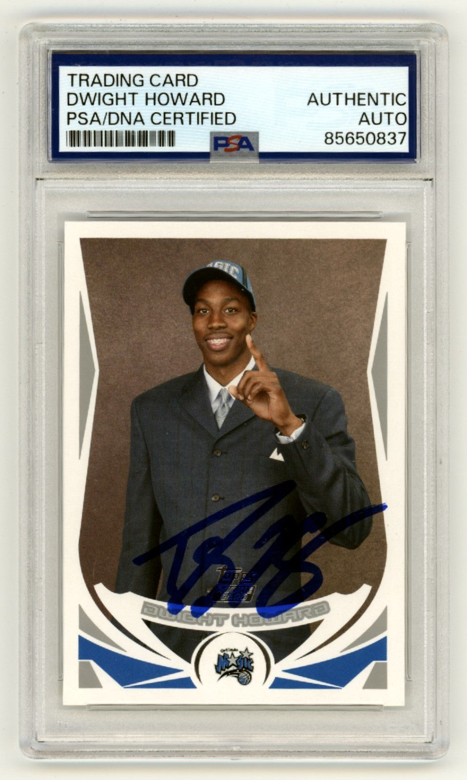 Dwight Howard Signed 2004-05 Topps #221 Rookie Card PSA Authentic
