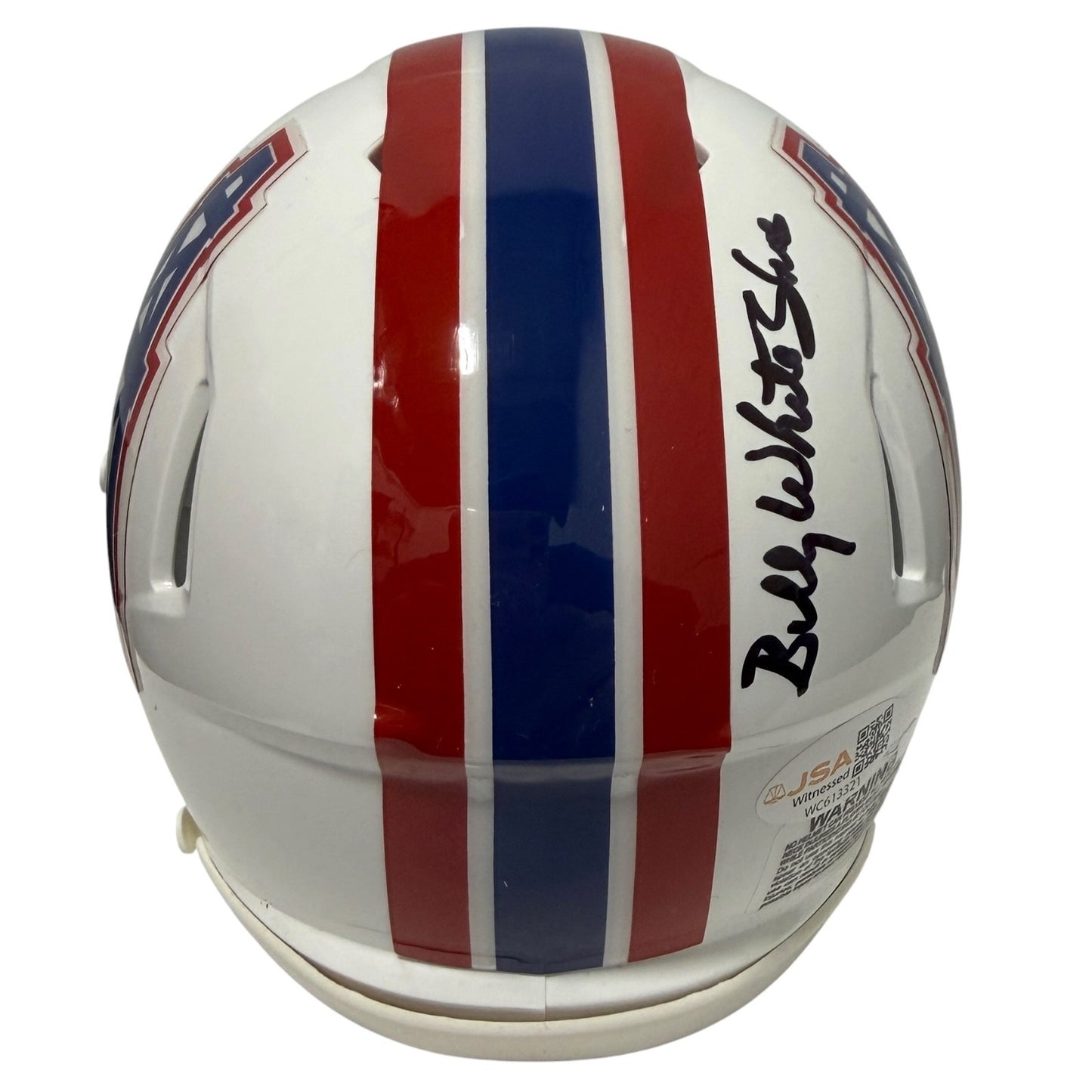 Billy "White Shoes" Johnson Signed Houston Oilers Speed Mini Helmet