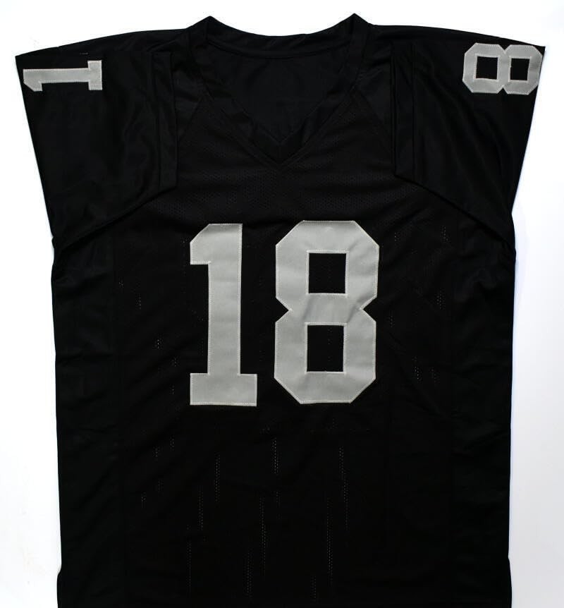 Randy Moss Autographed Oakland Raiders Black Custom Jersey
