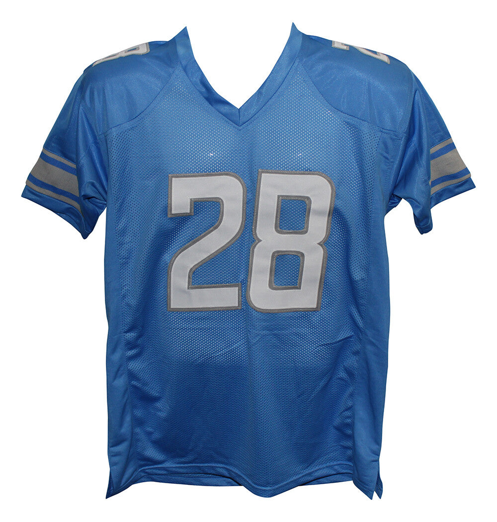 Adrian Peterson Autographed Detroit Lions Style Custom Football Jersey