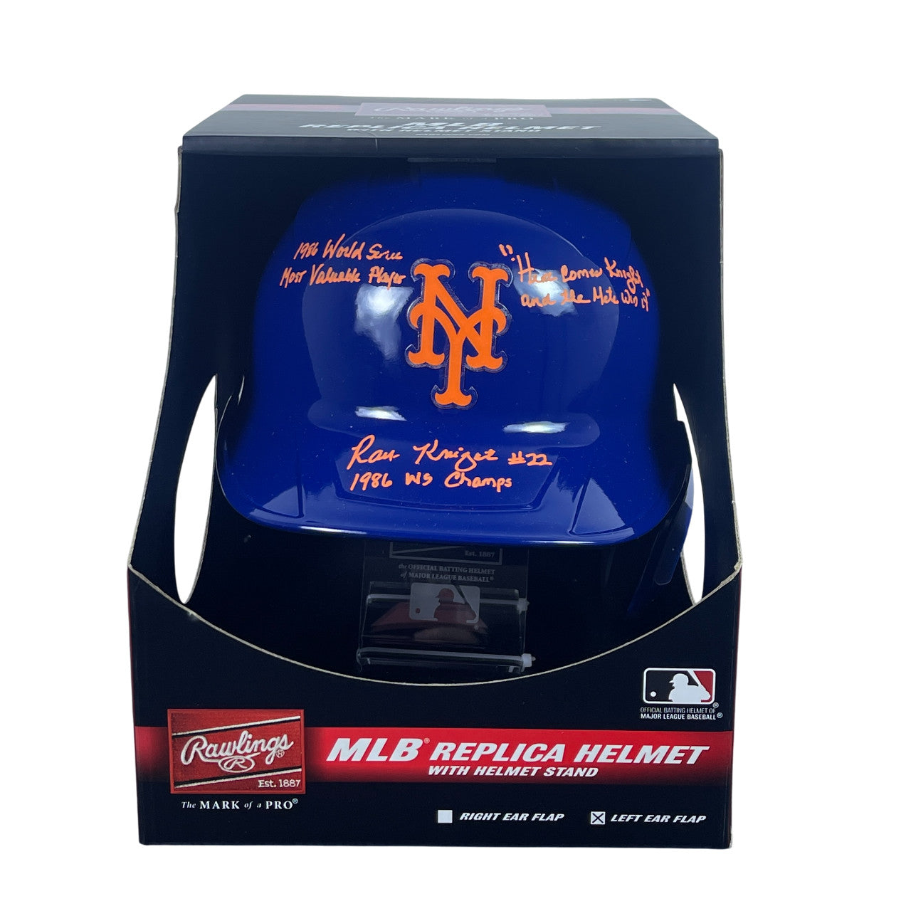 Ray Knight Signed New York Mets Full Size Batting Helmet (Beckett BAS)