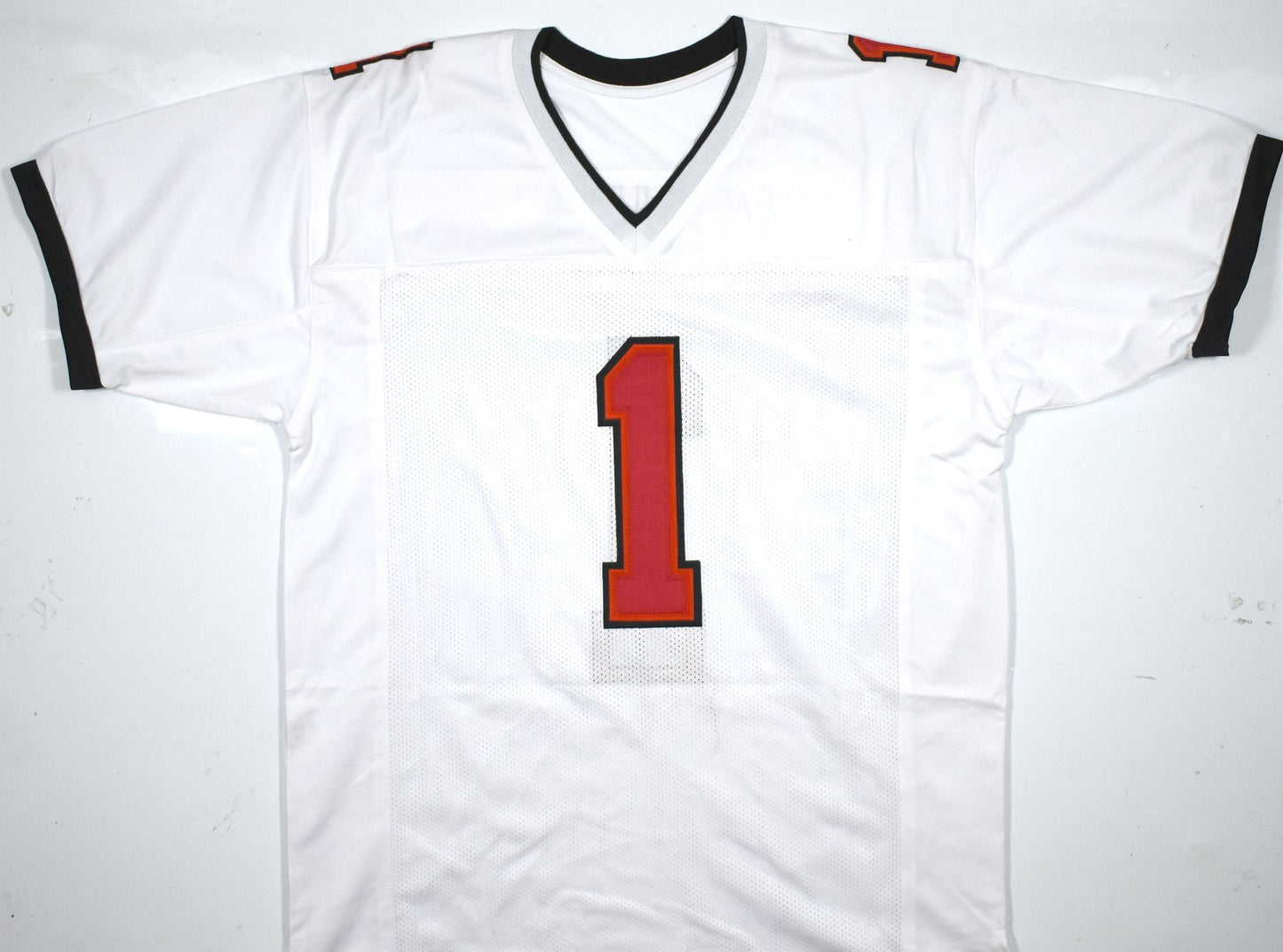 Rachaad White Autographed White Custom Football Jersey