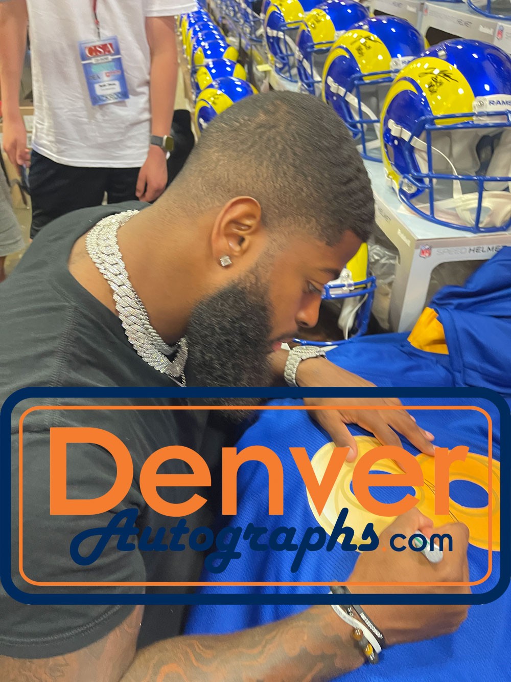 Jared Verse Signed Blue Pro Style Custom Jersey (Beckett COA)