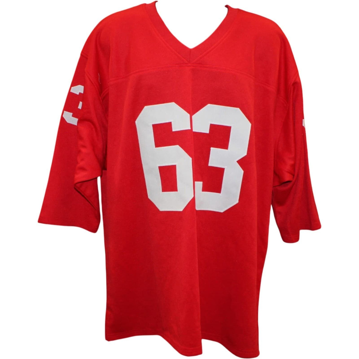Willie Lanier Autographed Kansas City Chiefs Style Red Jersey (HOF)