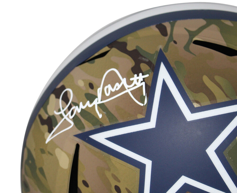 Tony Dorsett Signed Dallas Cowboys Full Size Camo Speed Helmet