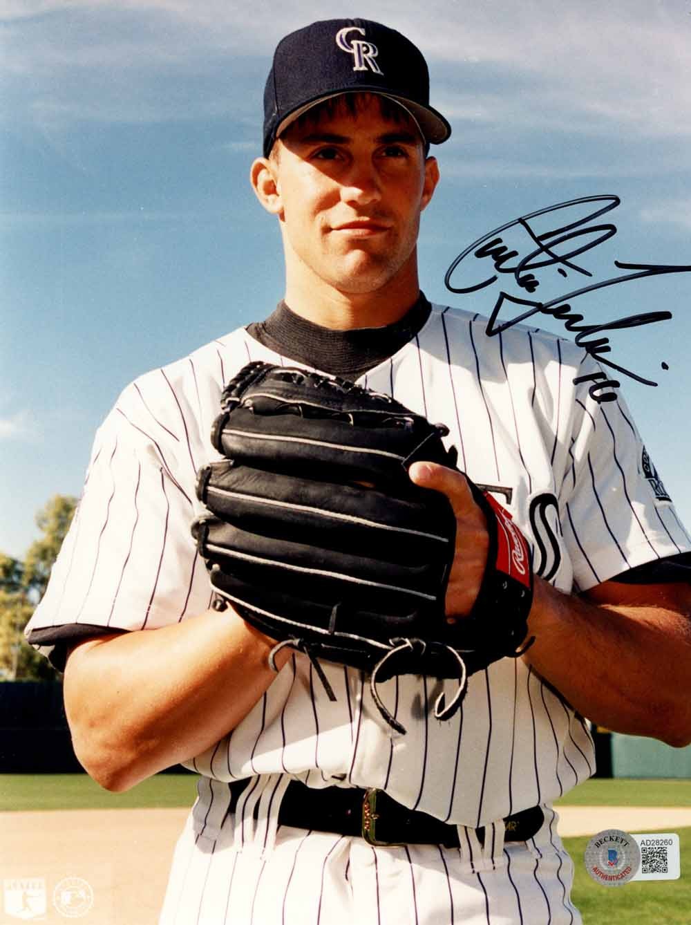 Curt Leskanic Signed Colorado Rockies 8x10 Baseball Photo (BAS COA)