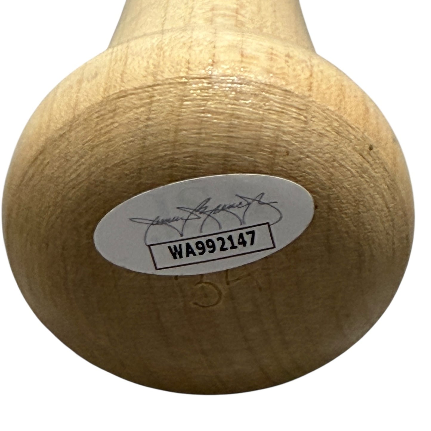 Ethan Petry Autographed Natural Louisville Slugger Baseball Bat JSA Witness