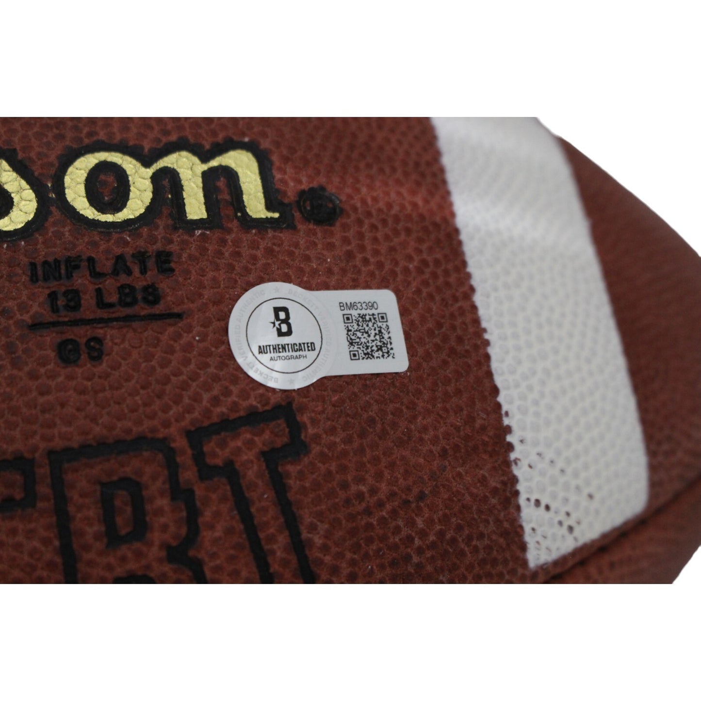 Rashaan Salaam Signed Colorado Buffaloes Wilson Leather 1001 Football
