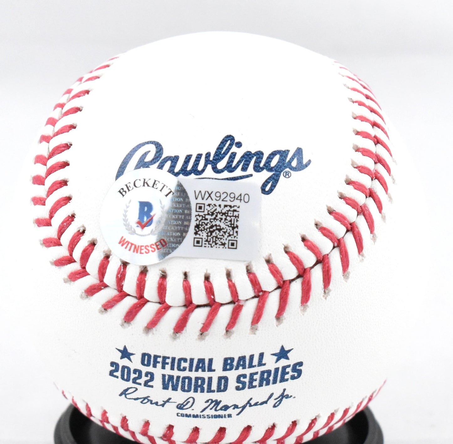 Cristian Javier Autographed World Series Baseball