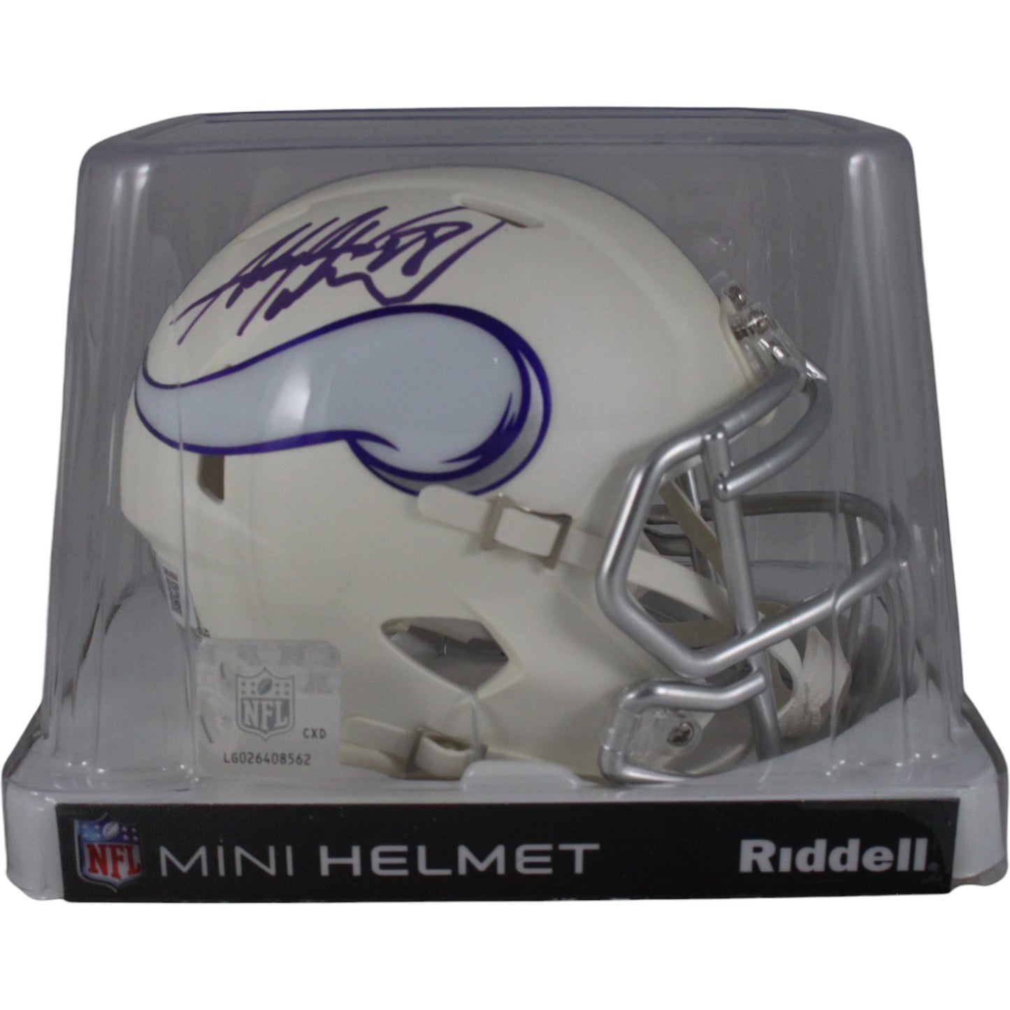 Adrian Peterson Signed Minnesota Vikings 2024 Alternate Mini Helmet