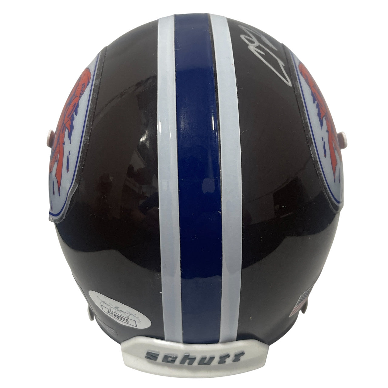 Adam Sandler Signed Waterboy Mud Dogs Mini Helmet