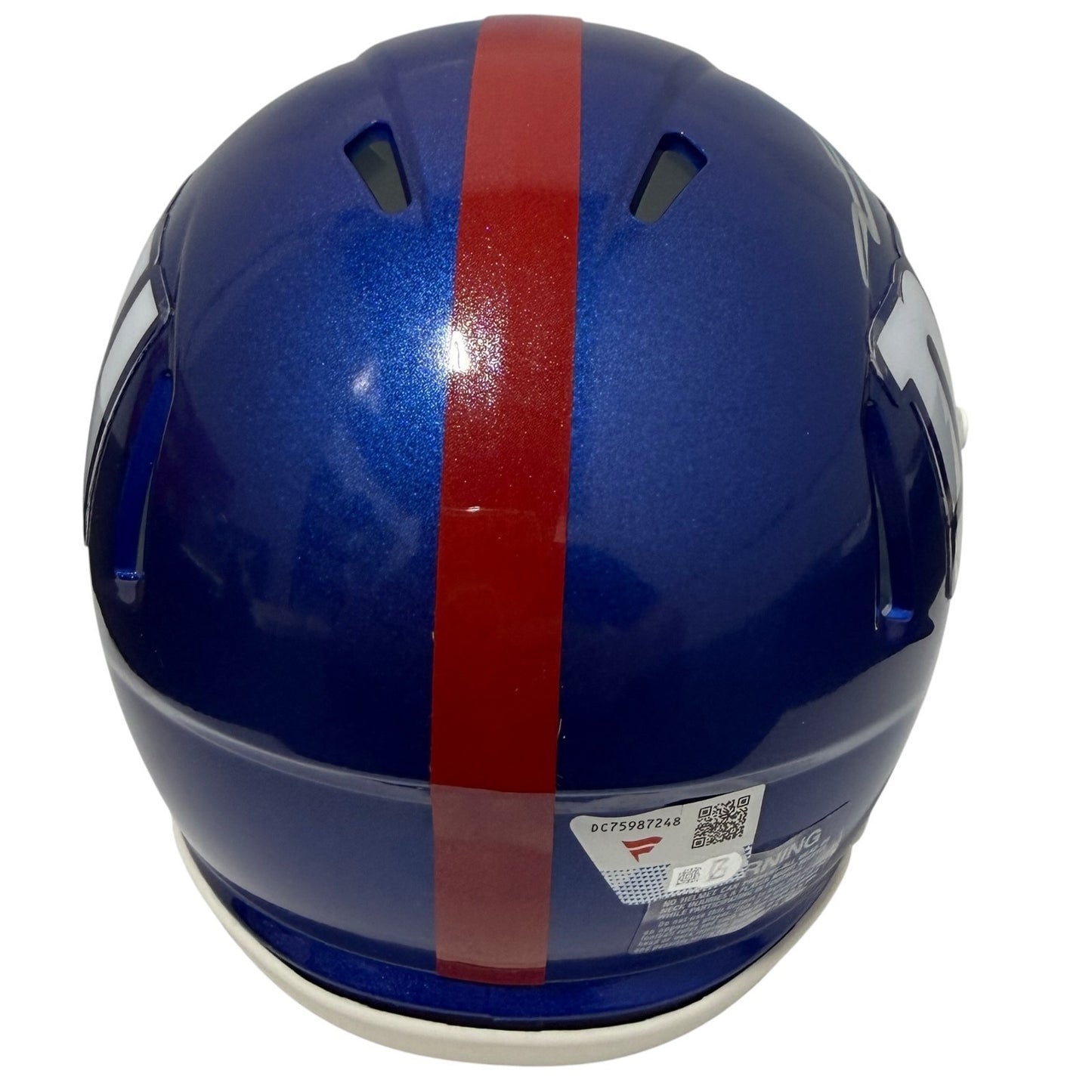 Jaxson Dart Signed New York Giants Speed Mini Helmet Fanatics COA