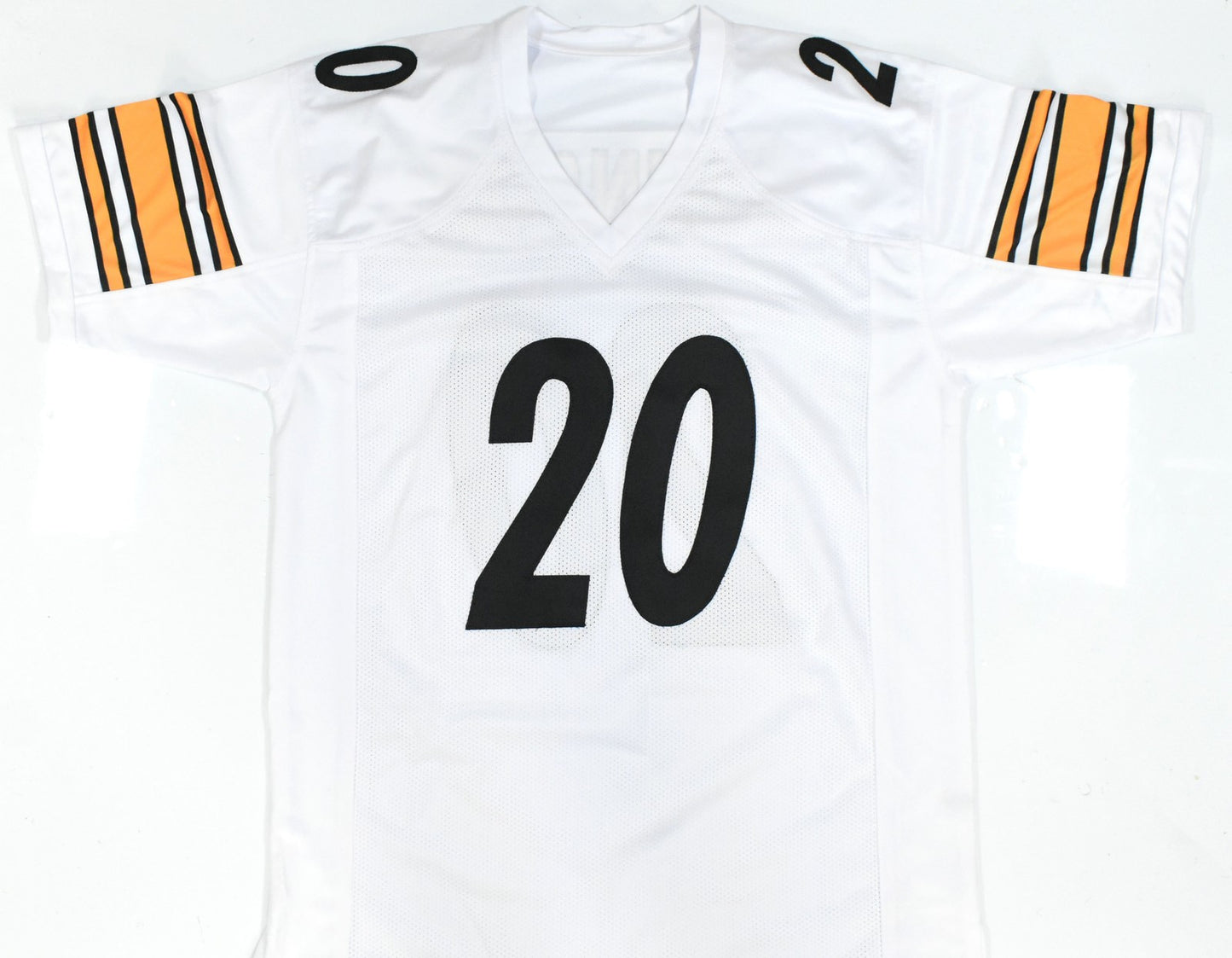 Kaleb Johnson Autographed Pittsburgh Steelers White Custom Jersey