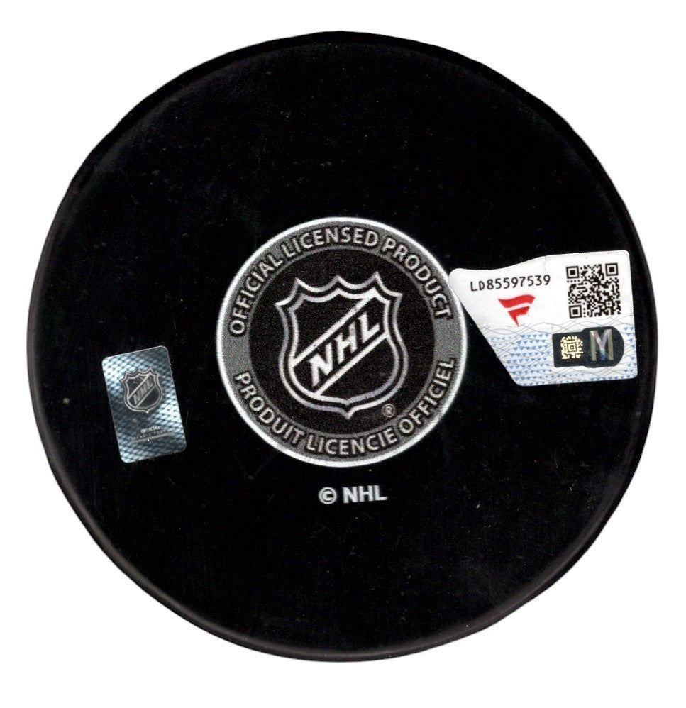 Sergei Bobrovsky Signed Florida Panthers Logo Hockey Puck