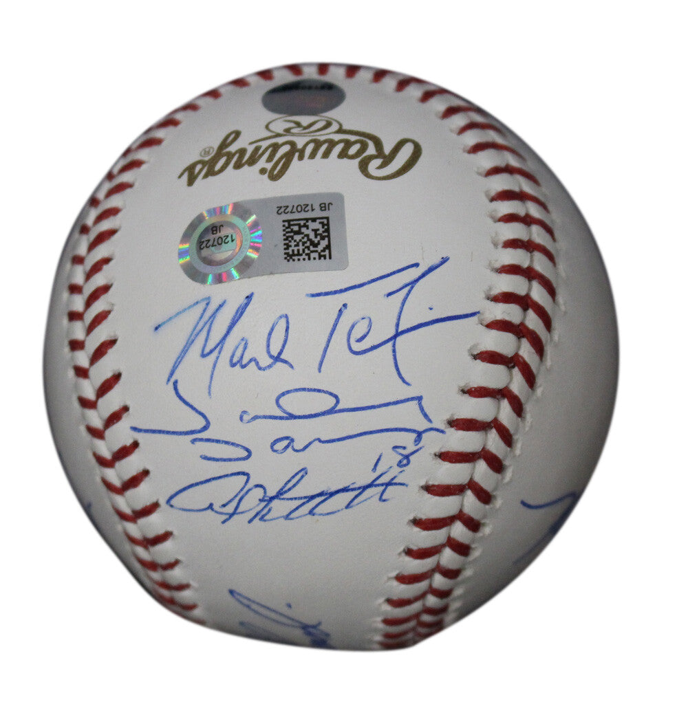 2009 New York Yankees Team Signed World Series Baseball (9 Signatures)