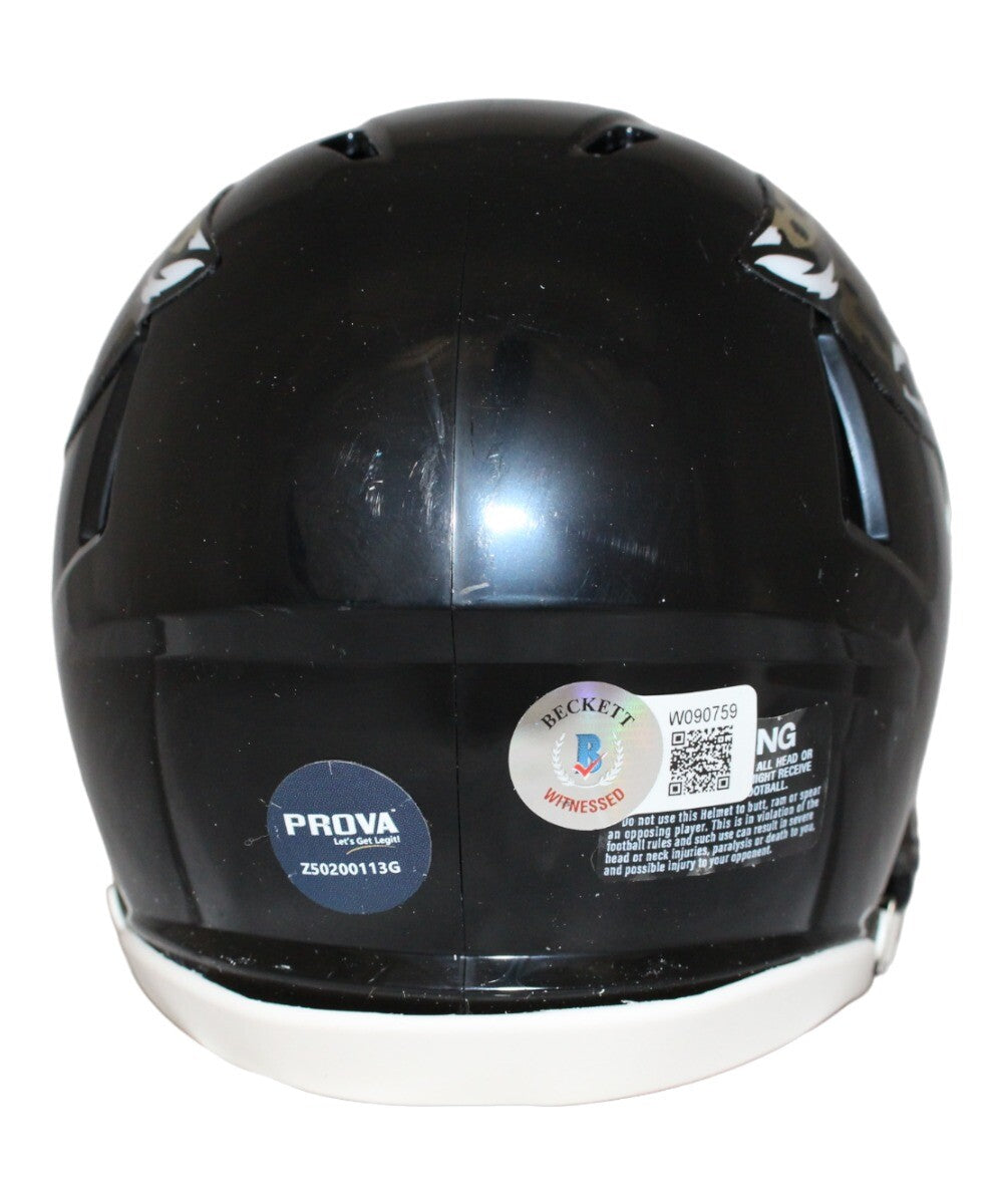 Fred Taylor Jacksonville Jaguars Signed Speed Mini Helmet Beckett