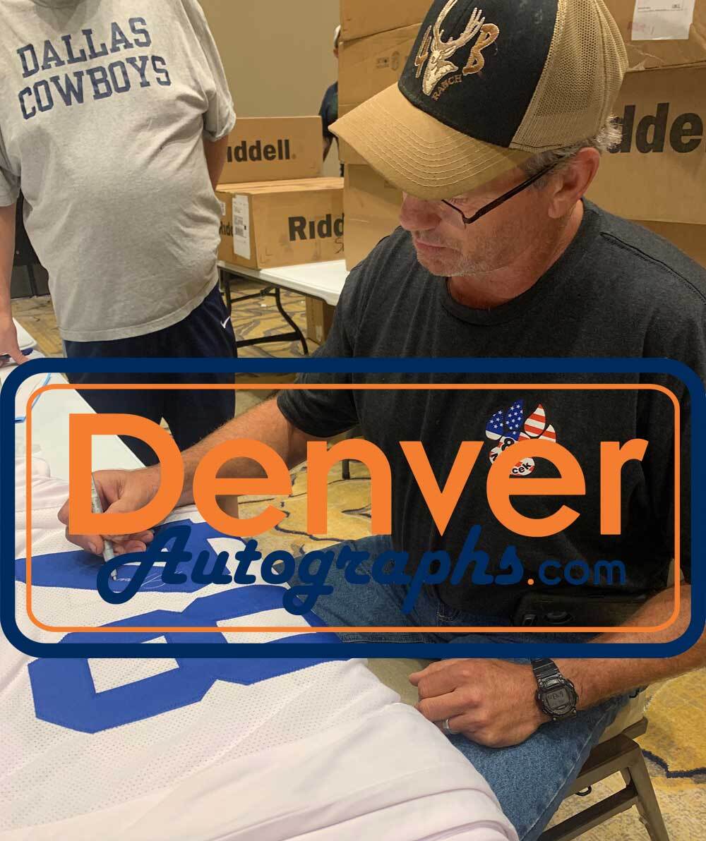 Jay Novacek Signed Dallas Cowboys Custom White Jersey (Beckett COA)