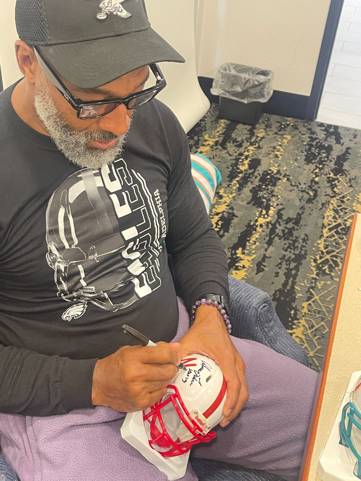 Mike Rozier & Irving Fryar Signed Nebraska Mini Helmet w/ Inscriptions