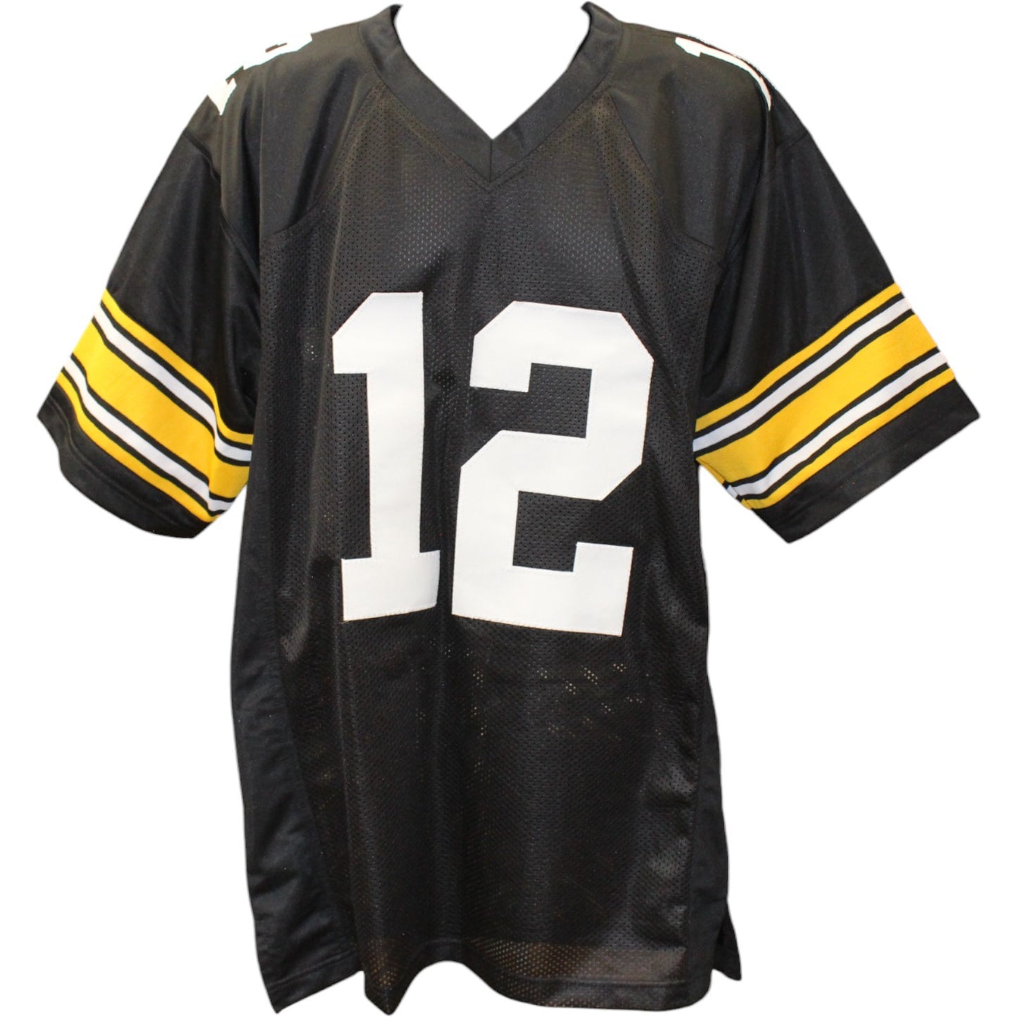 Terry Bradshaw Autographed Black Pro Style Football Jersey
