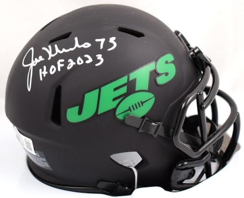 Joe Klecko Signed New York Jets Eclipse Speed Mini Helmet HOF 2023