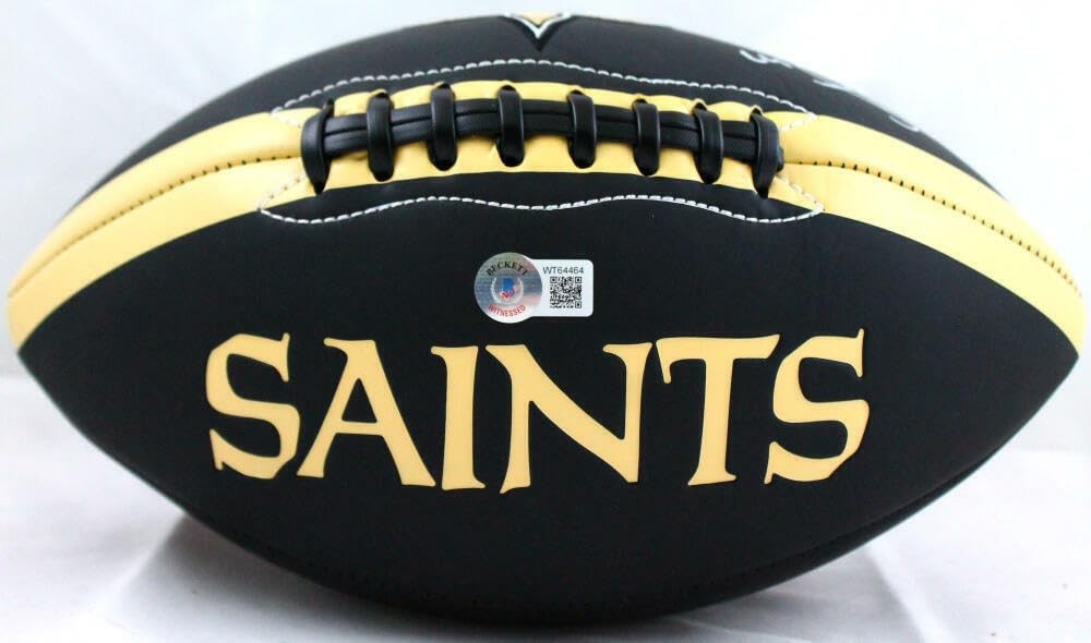 Darren Sproles Signed New Orleans Saints Black Logo Football