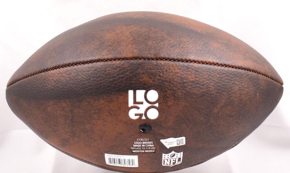 Micah Parsons Signed Dallas Cowboys Distressed Logo Football