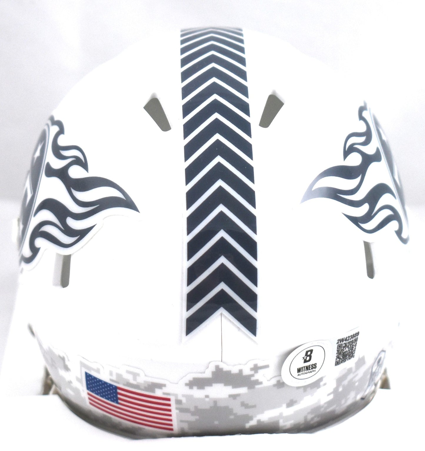 Warren Moon Autographed Tennessee Titans 2024 Salute to Service Mini Helmet
