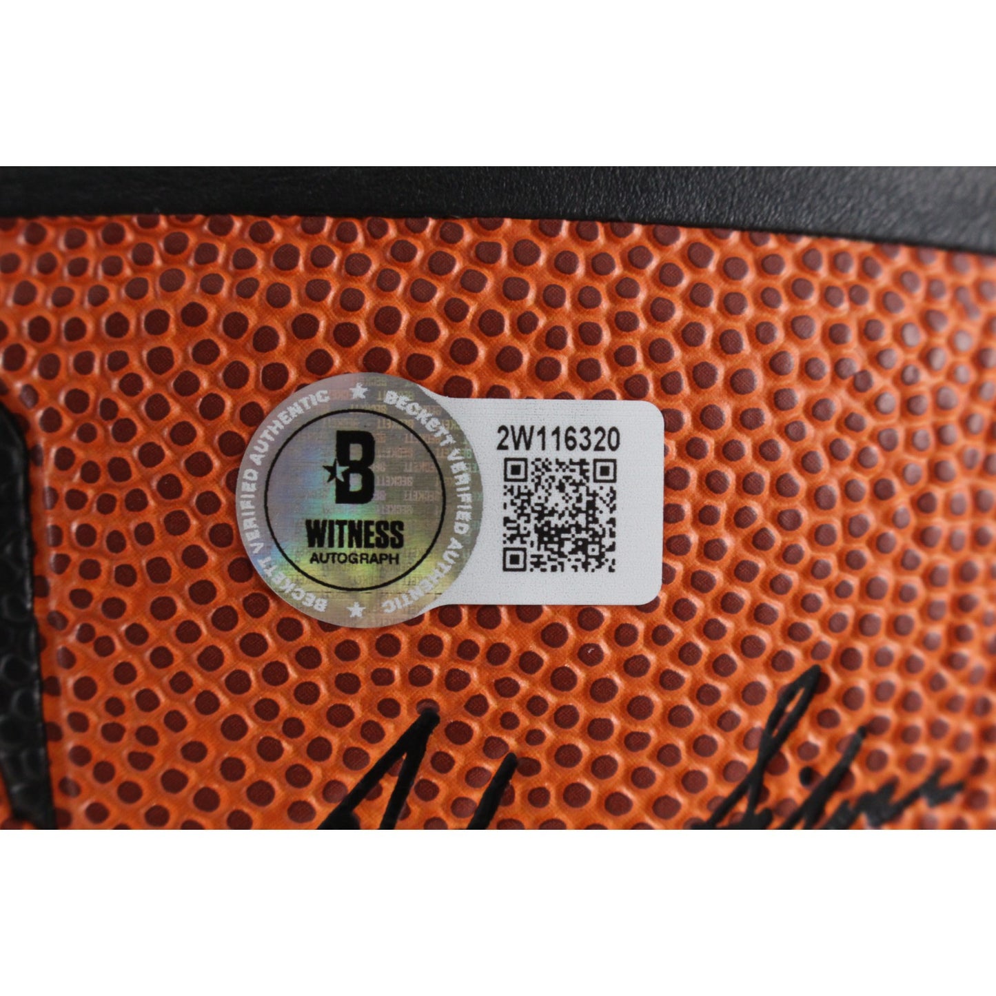 Ralph Sampson Signed Houston Rockets Wilson Basketball (Beckett COA)