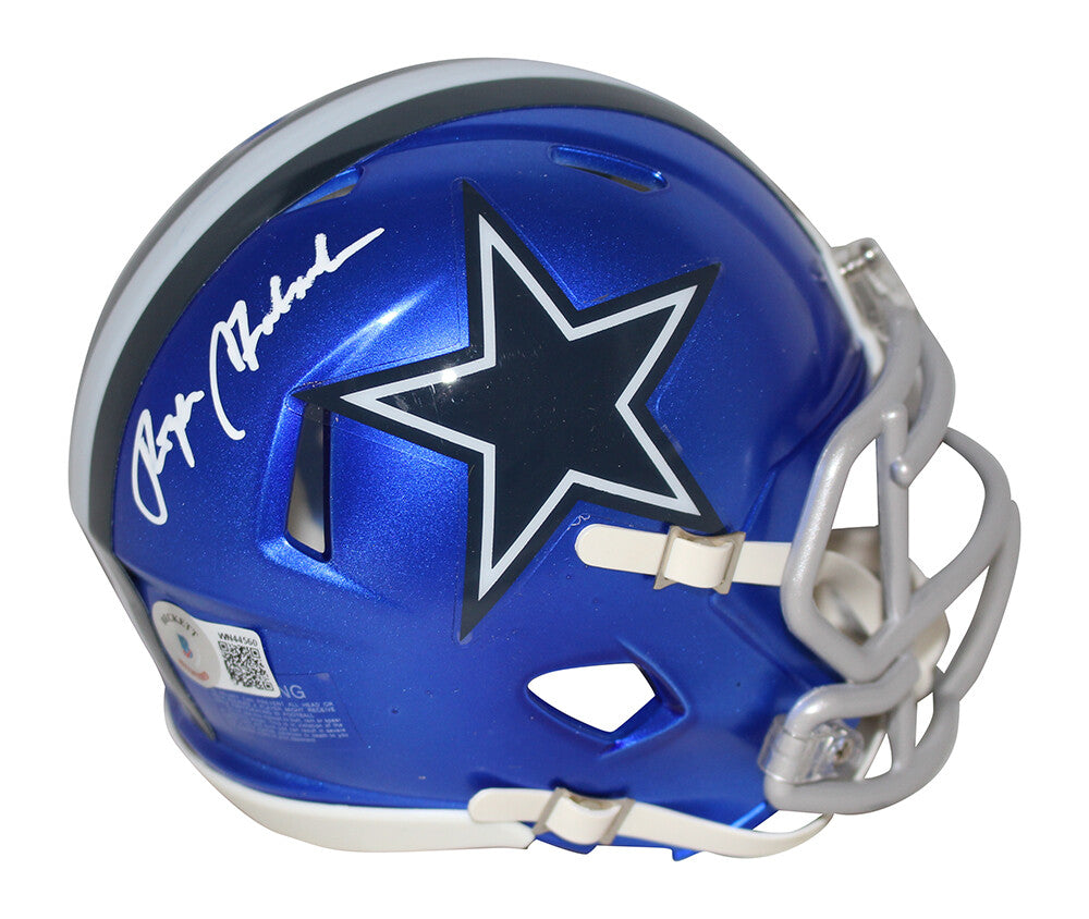 Roger Staubach Autographed Dallas Cowboys Flash Mini Helmet