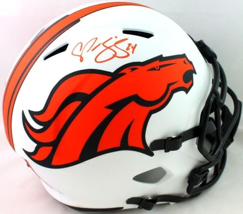 Champ Bailey Signed Denver Broncos Full Size Lunar Speed Helmet