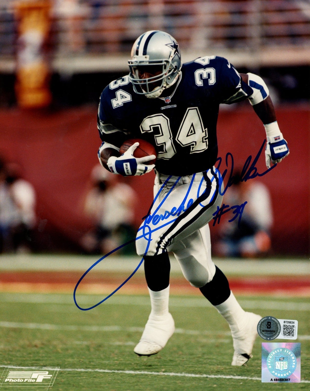 Herschel Walker Signed Dallas Cowboys 8x10 Photo