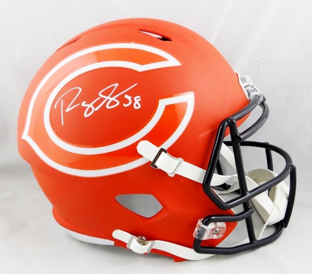 Roquan Smith Autographed Chicago Bears Full Size AMP Speed Helmet