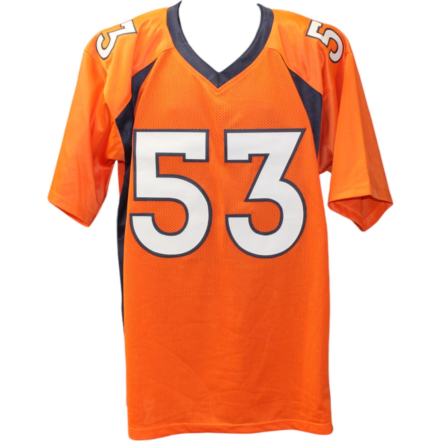 Bill Romanowski Signed Orange Custom Football Jersey (Beckett)