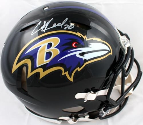 Ed Reed Signed Baltimore Ravens Full Size Speed Authentic Helmet