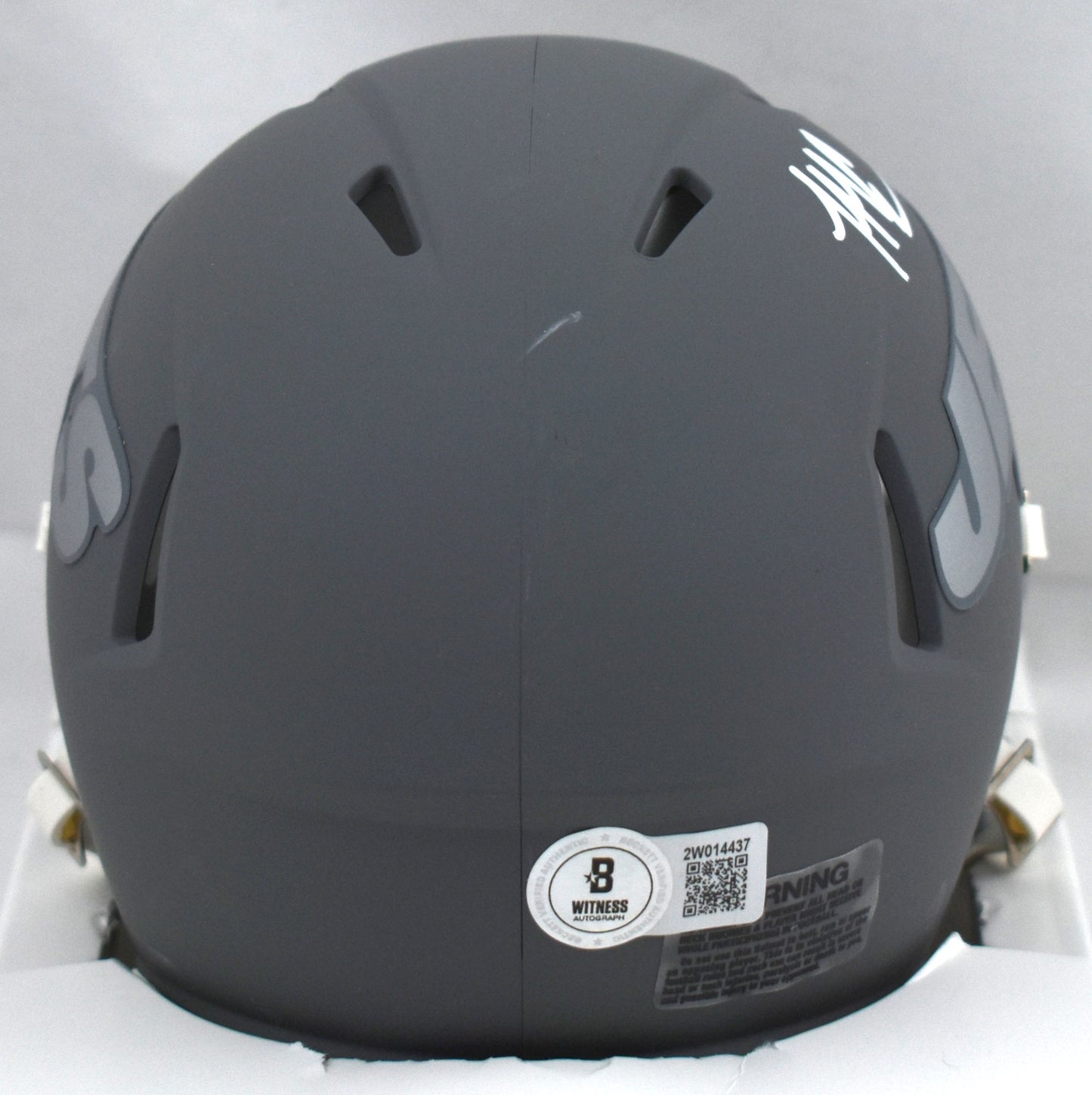 Malachi Corley Signed New York Jets Slate Speed Mini Helmet