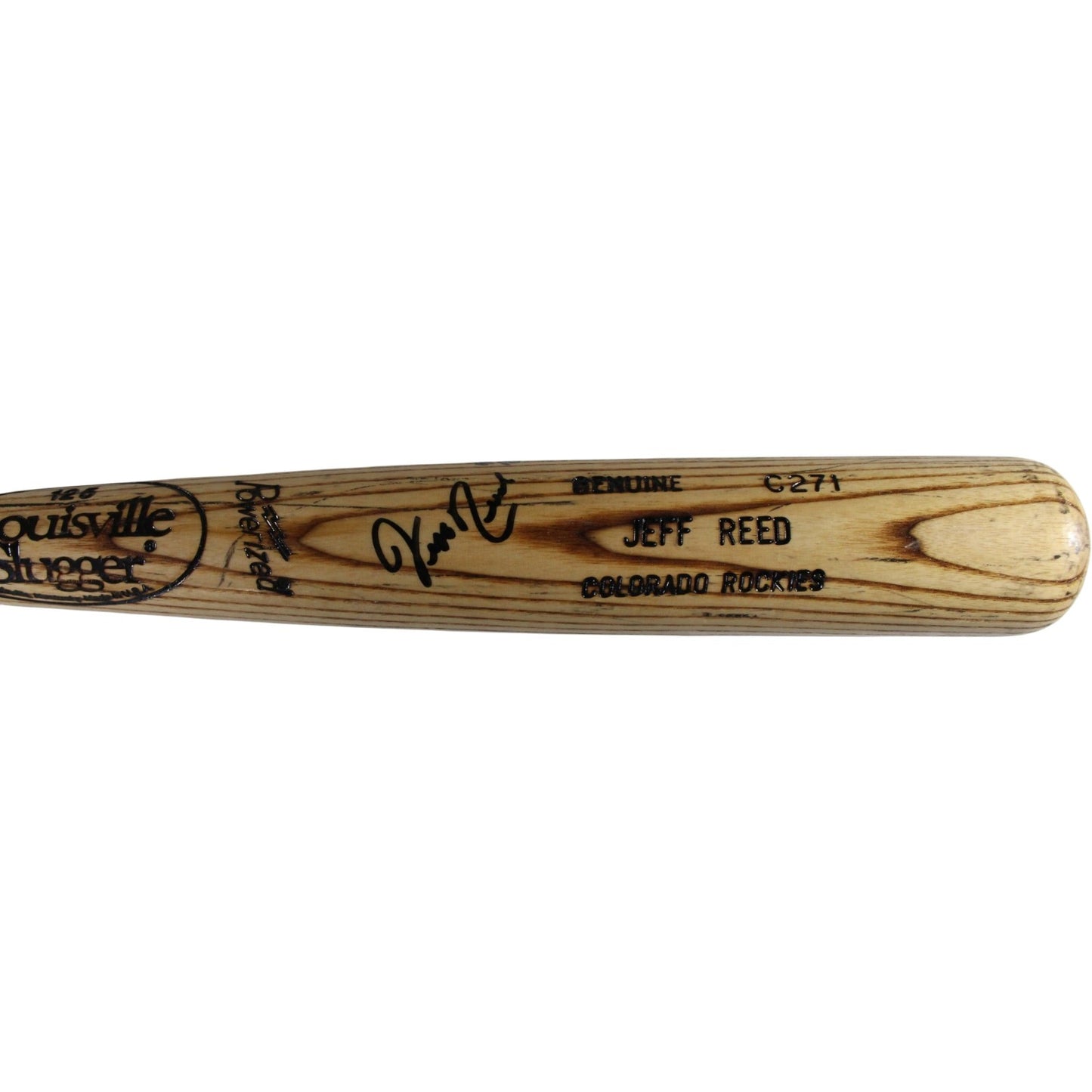 Jeff Reed Autographed Colorado Rockies Game Used Louisville Slugger Bat