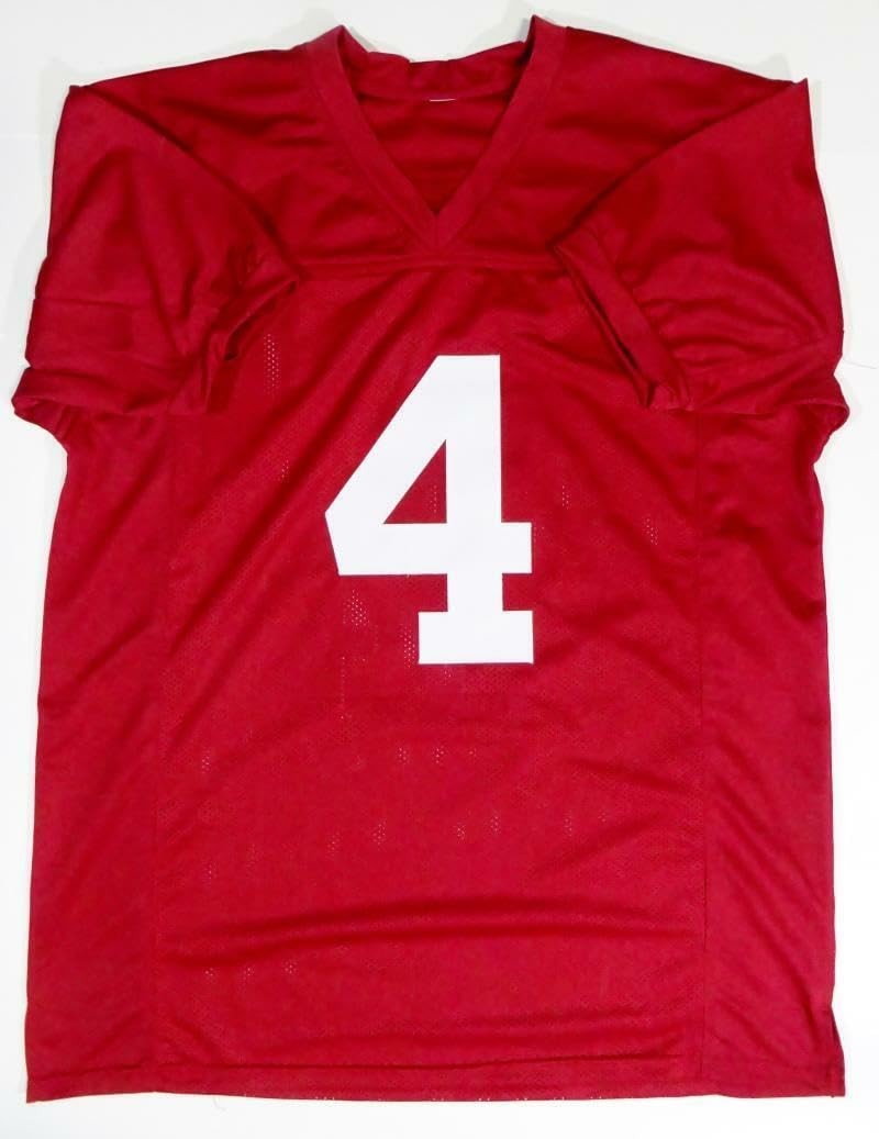 Jerry Jeudy Signed Red Custom College Style Jersey