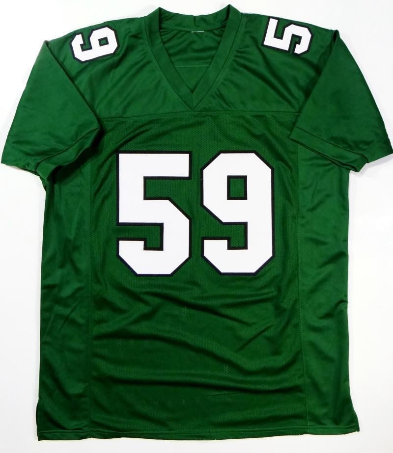 Seth Joyner Autographed Philadelphia Eagles Style Green Custom Jersey