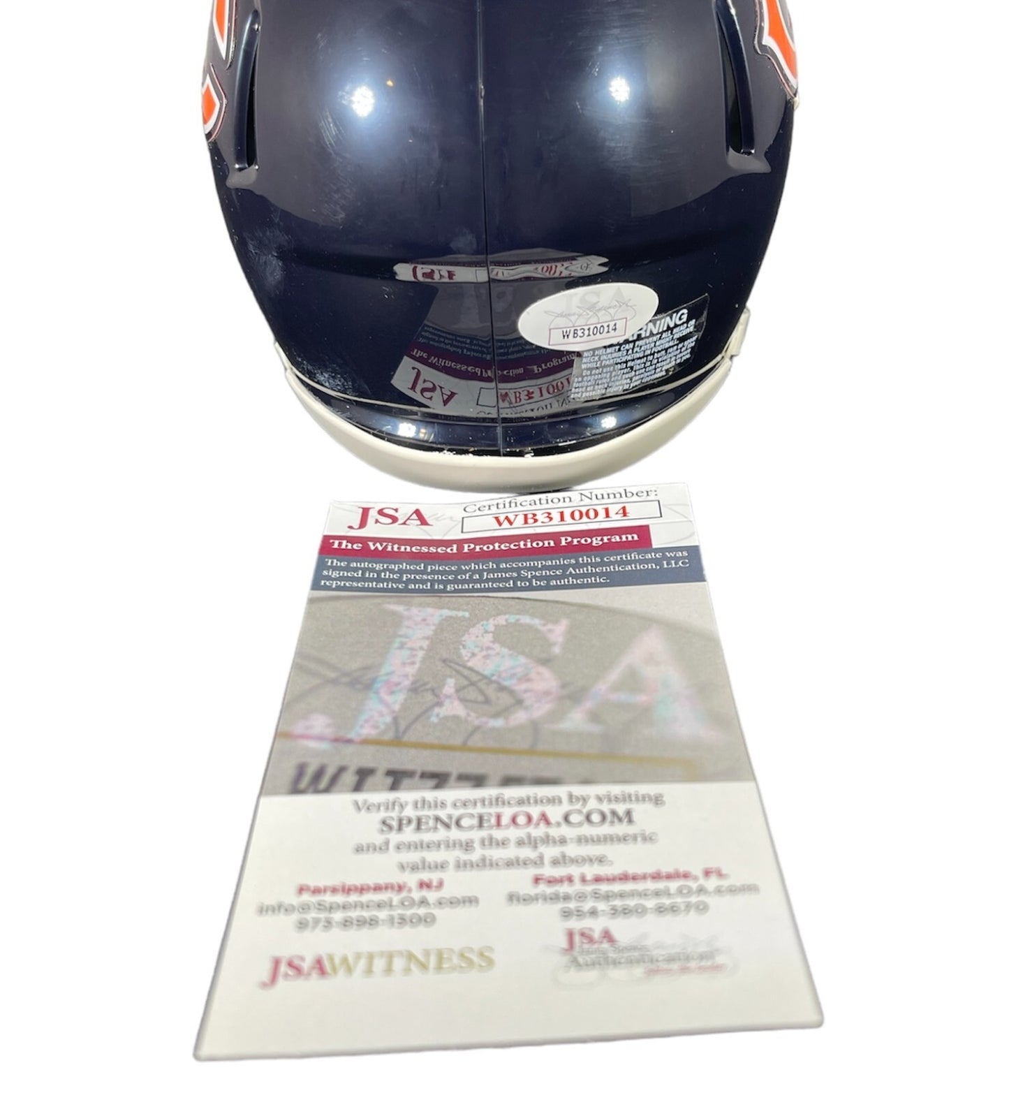 D'Andre Swift Chicago Bears Autographed Mini Helmet