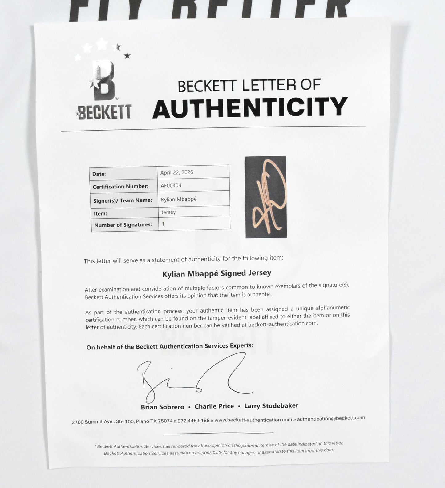 Kylian Mbappe Autographed Real Madrid Home Jersey