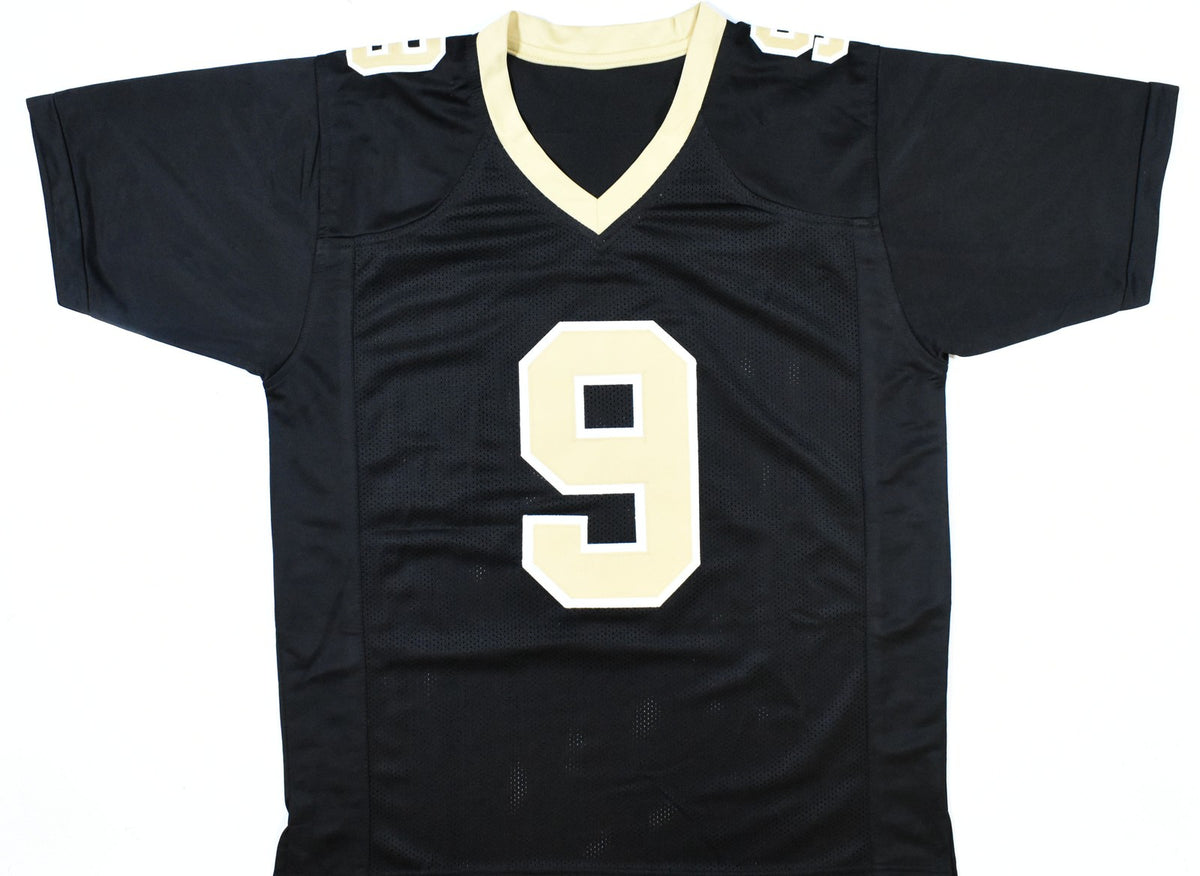 Drew Brees Autographed New Orleans Saints Custom Black Jersey