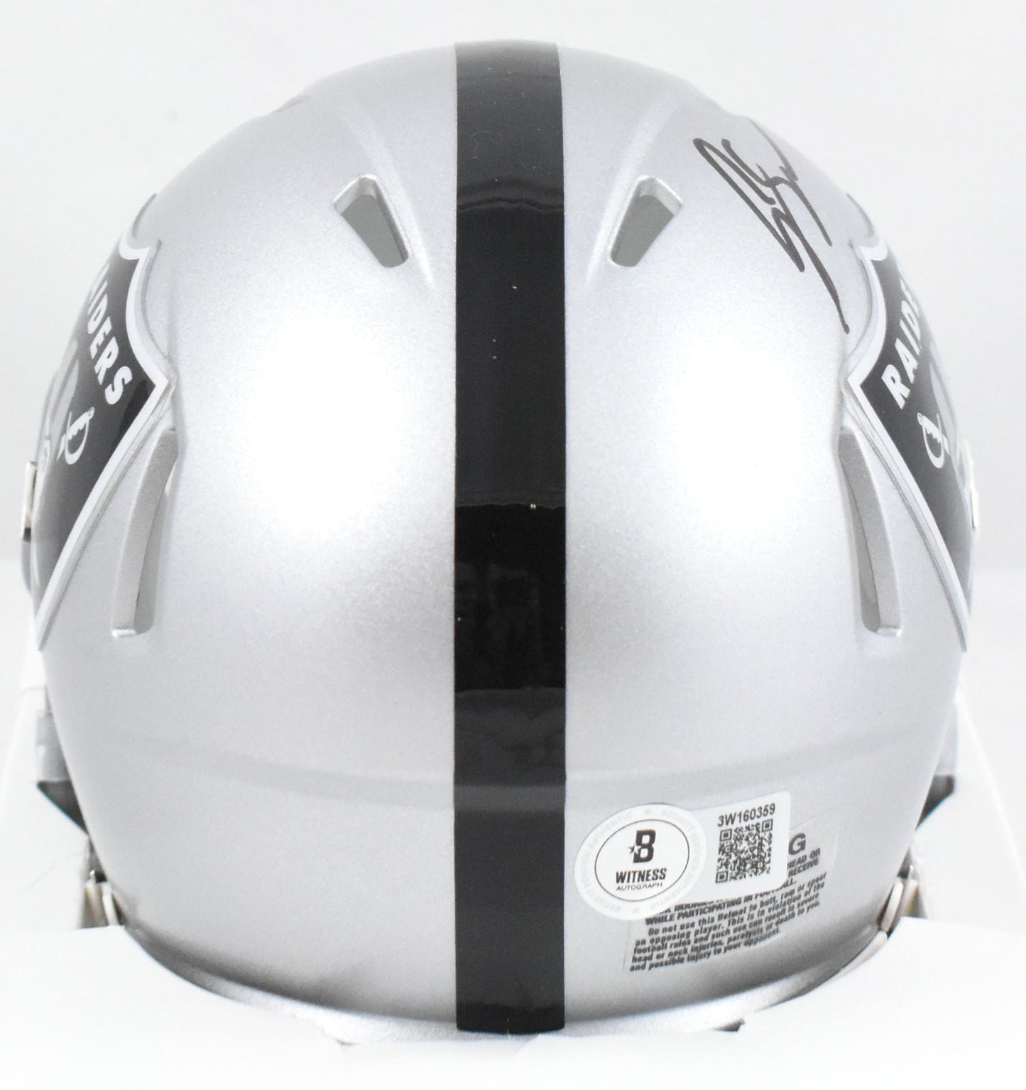 Geno Smith Signed Las Vegas Raiders Speed Mini Helmet