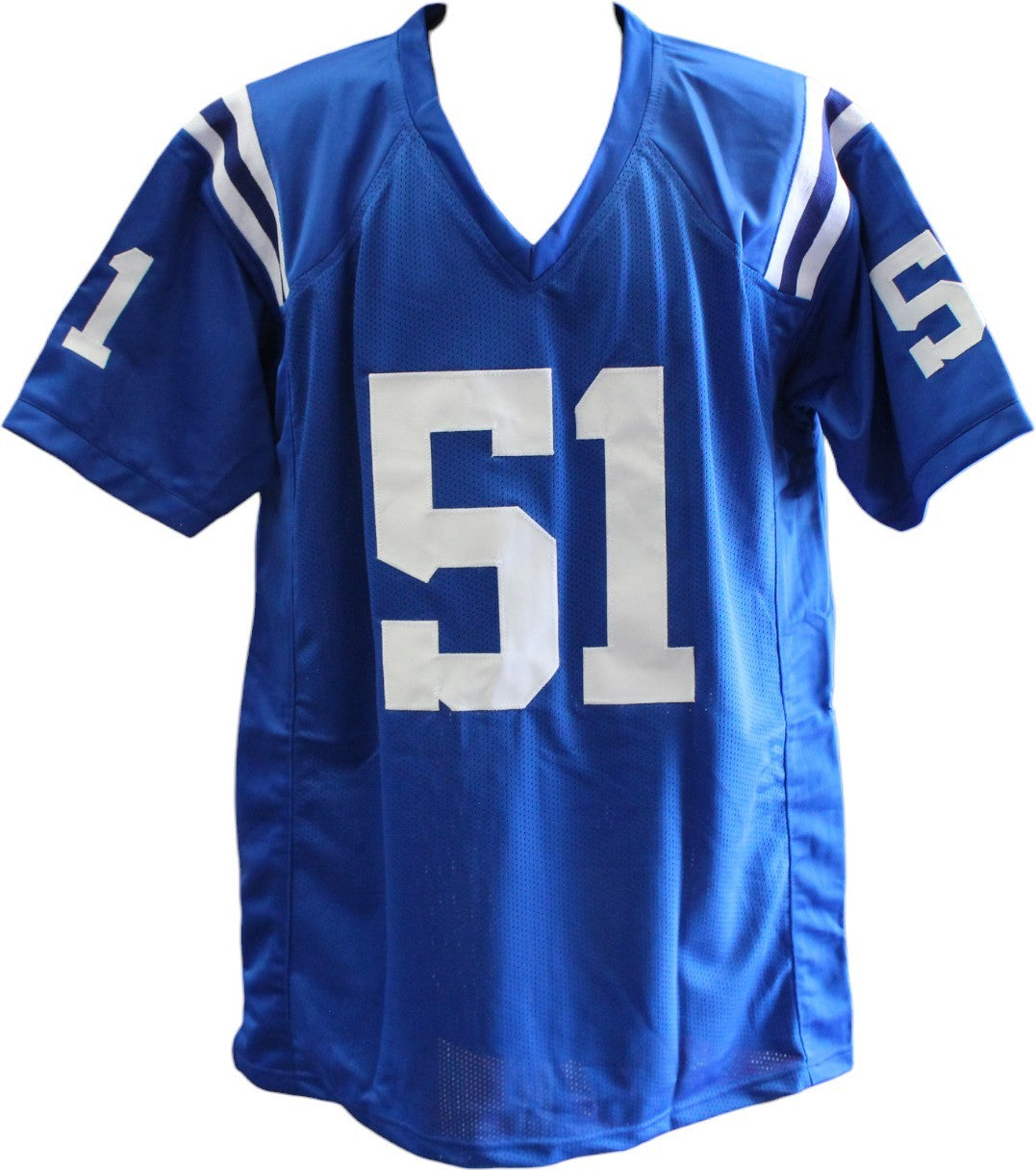 Kwity Paye Signed Blue Custom Pro Style Football Jersey Beckett