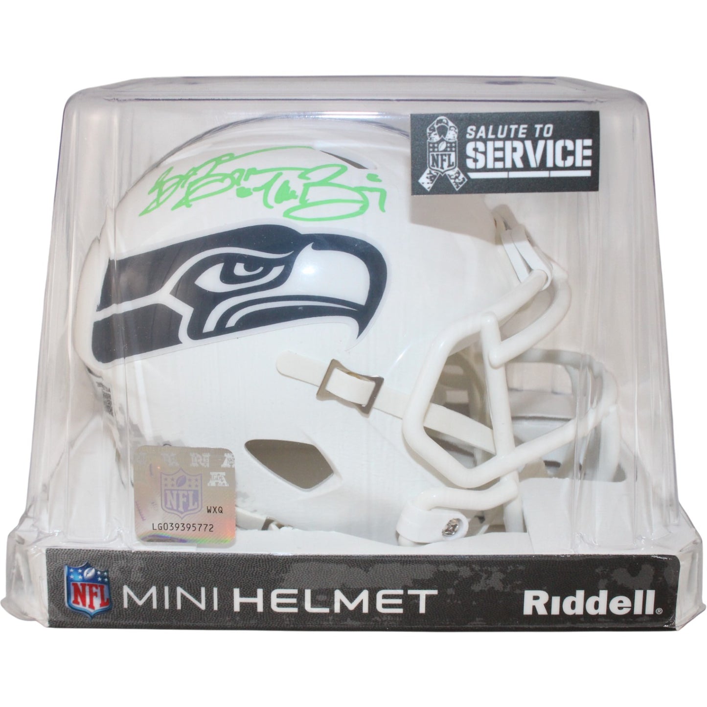 Brian Bosworth Signed Seattle Seahawks 2024 STS Mini Helmet "The Boz"