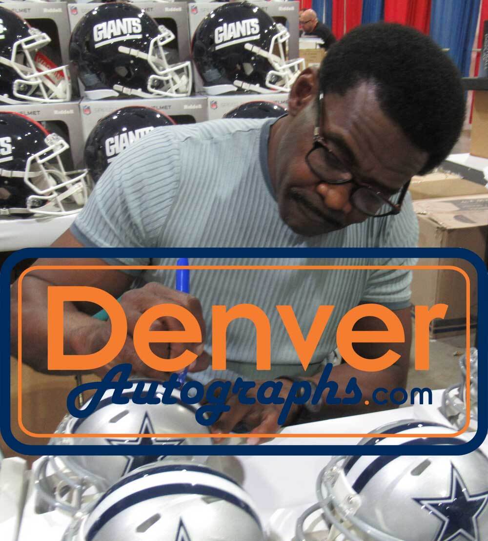Michael Irvin Autographed Dallas Cowboys Speed Mini Helmet (Beckett)