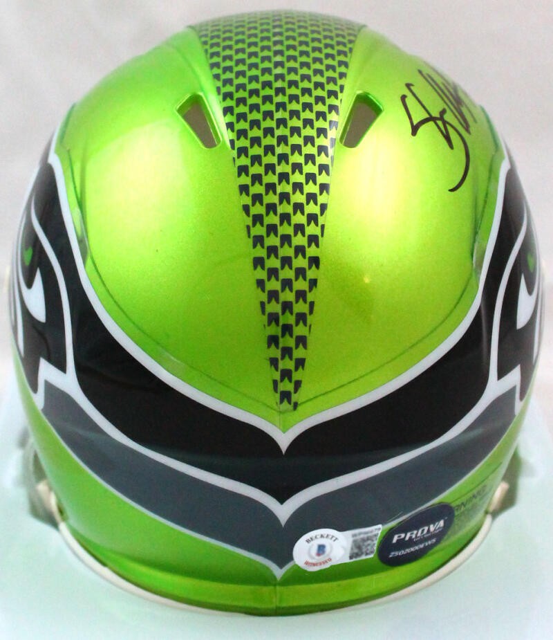 Shaun Alexander Autographed Seattle Seahawks Flash Mini Helmet