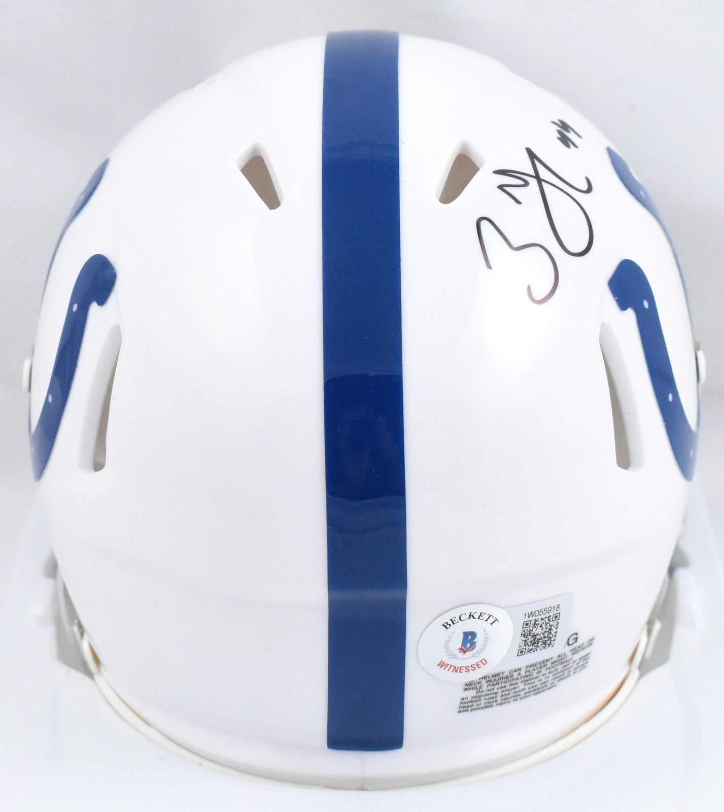 Zaire Franklin Autographed Indianapolis Colts Speed Mini Helmet - Black