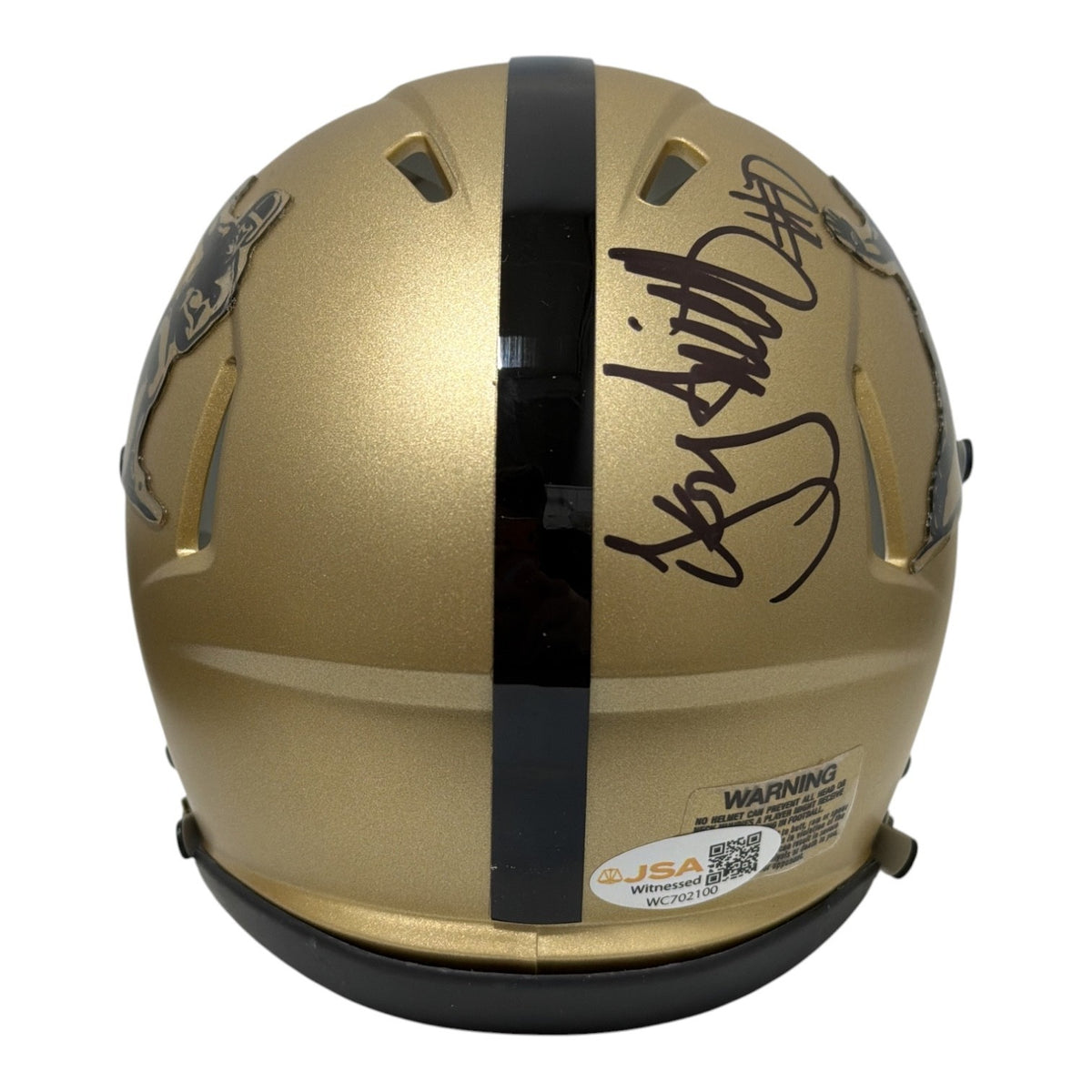 Troy Smith Signed Ohio State Buckeyes 2006 Heisman Speed Mini Helmet