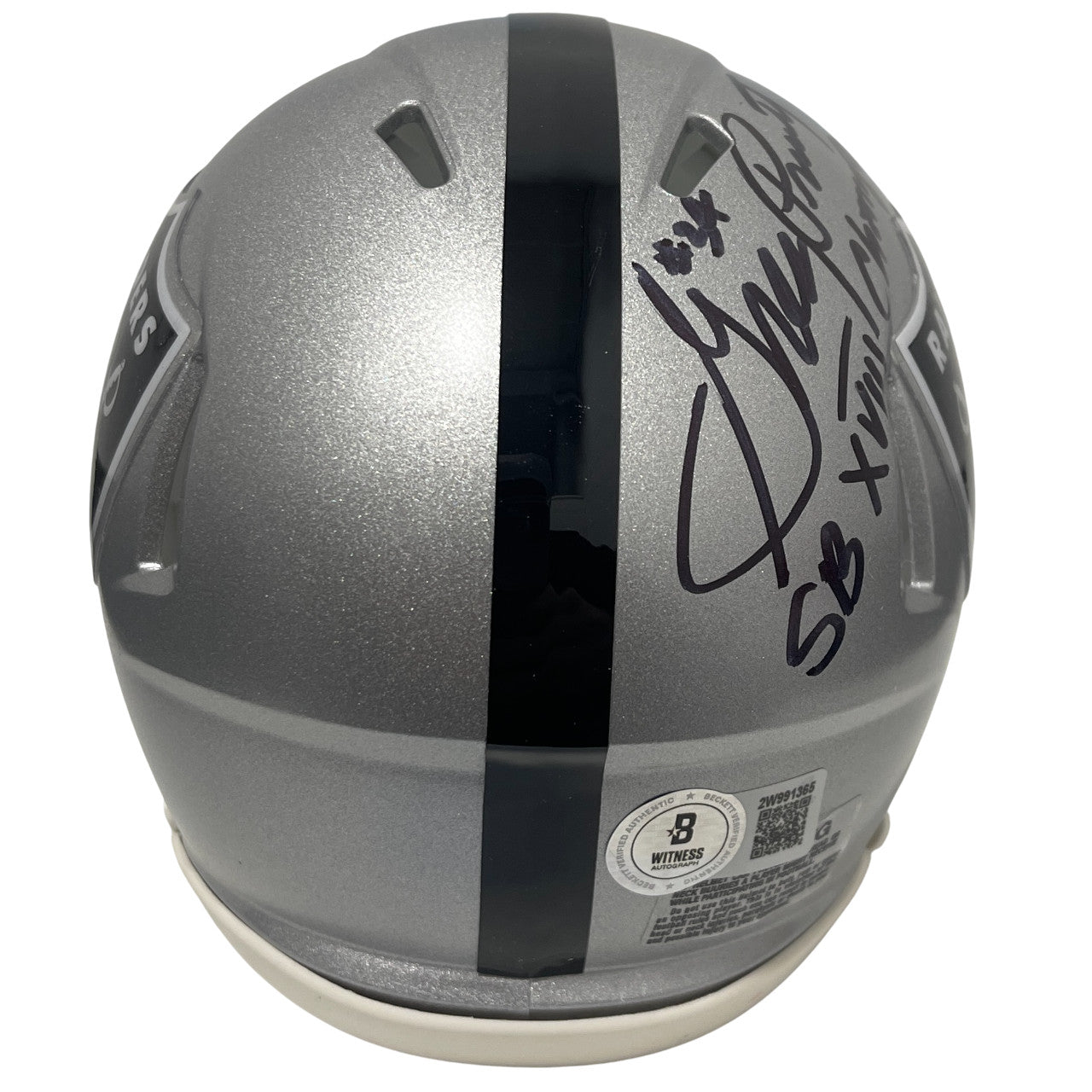 Greg Pruitt Signed Las Vegas Raiders Speed Mini Helmet (SB XVIII Champ)